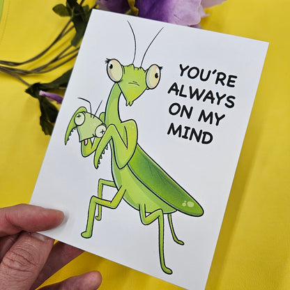 "You're Always on My Mind" Love Bug Greeting Card