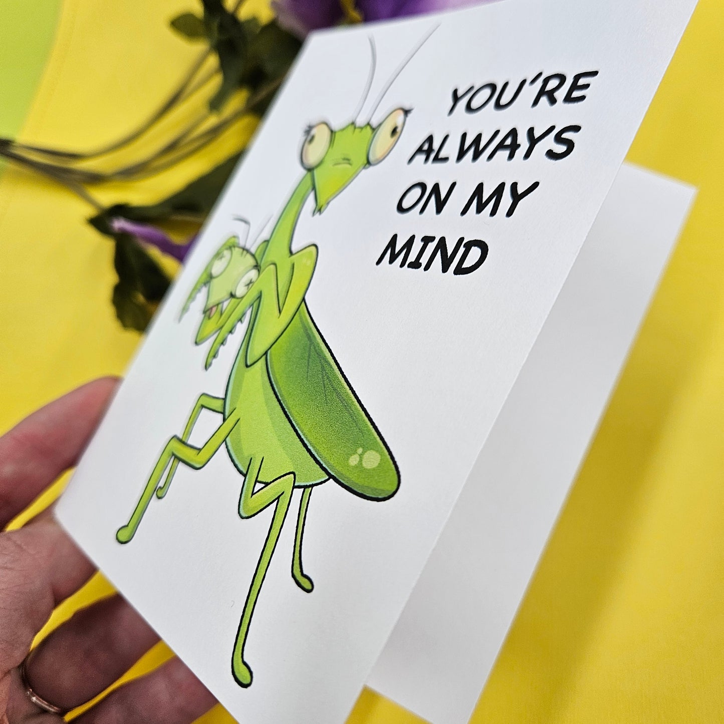 "You're Always on My Mind" Love Bug Greeting Card