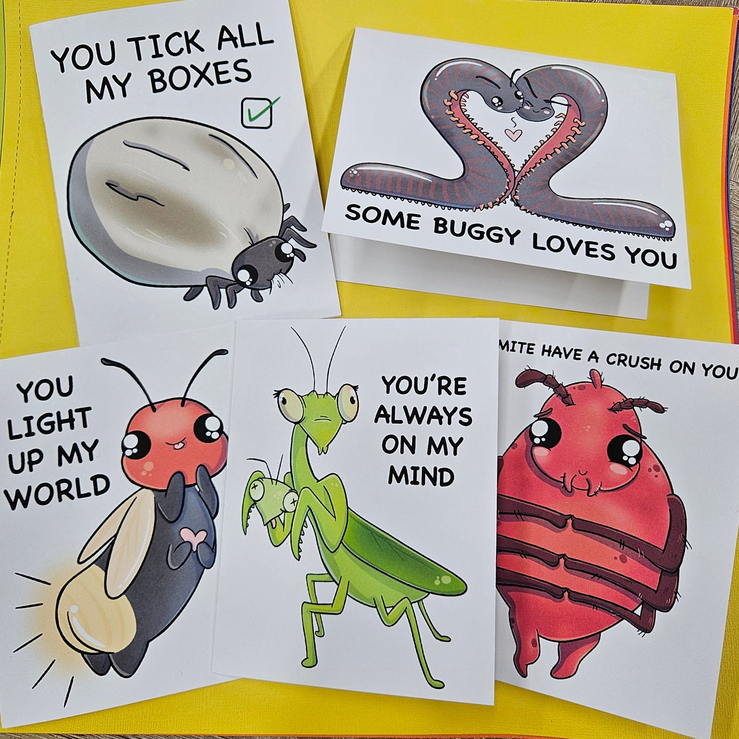 Love Bugs Greeting Card Pack (5 cards)