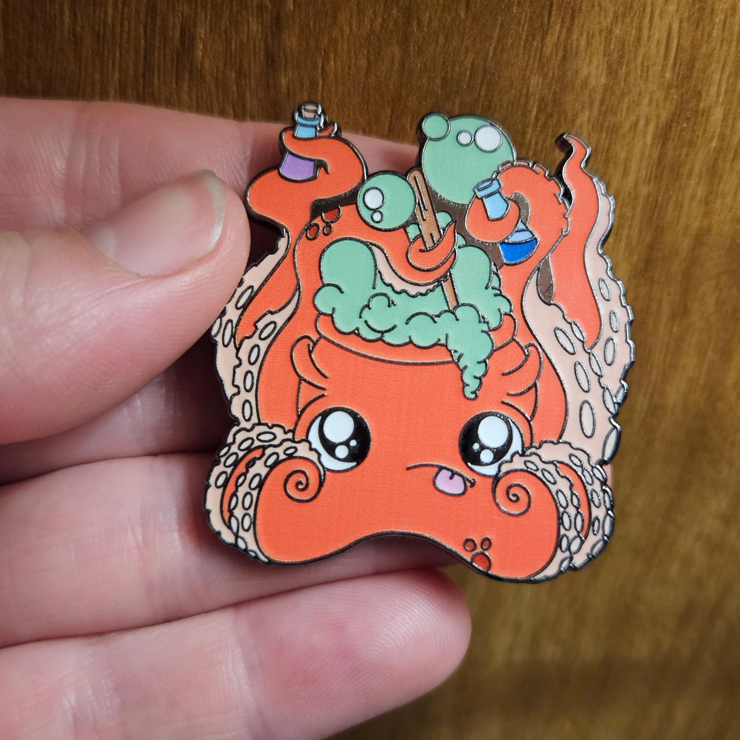 Octcauldron Pin (octopus + cauldron)