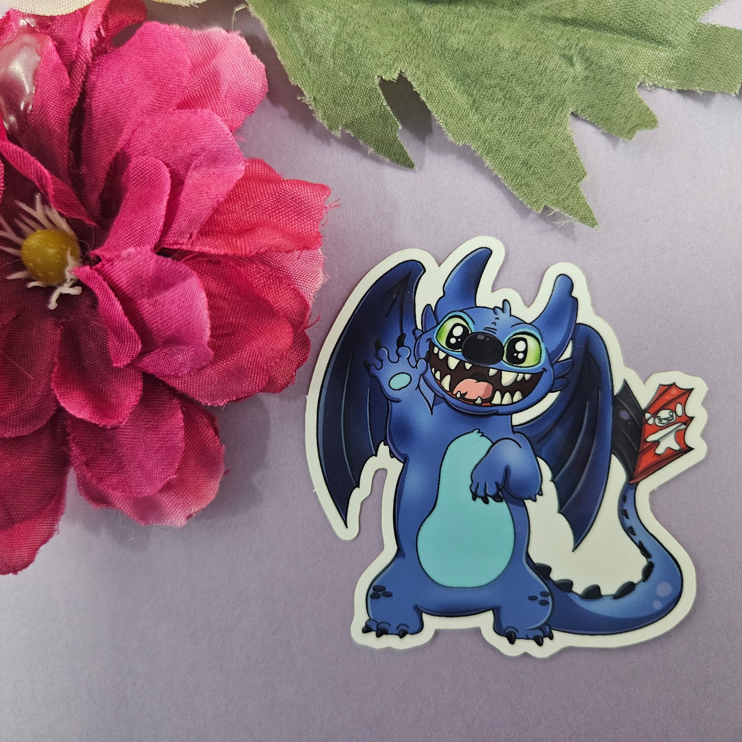 Stitchless Sticker (toothless + stitch)