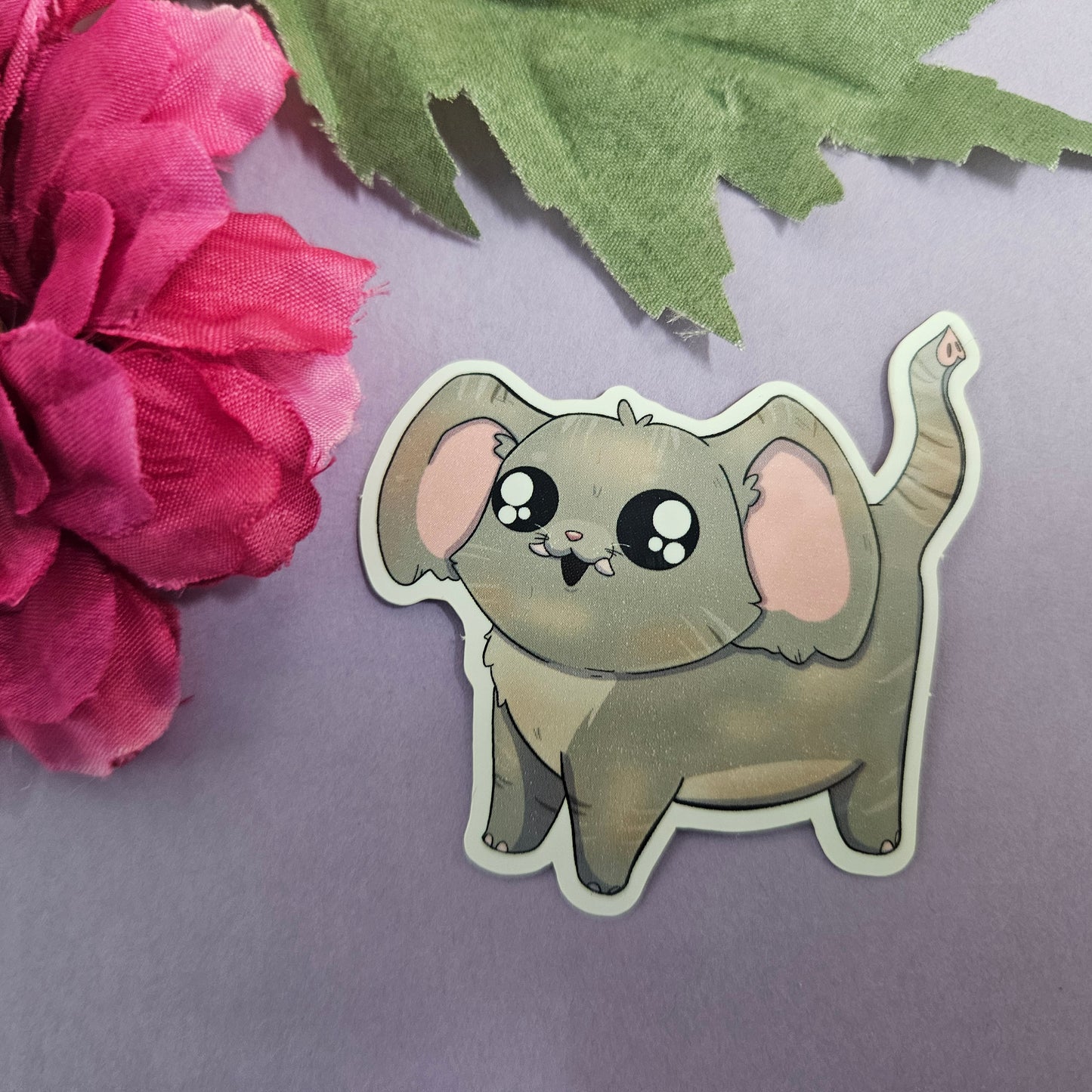 Elecat Sticker (elephant + cat)