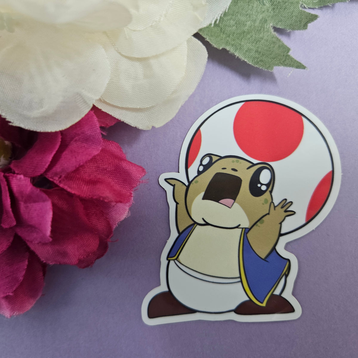 Toad Panic Sticker Screaing Toad Toad Sticker – Meg's Mashables
