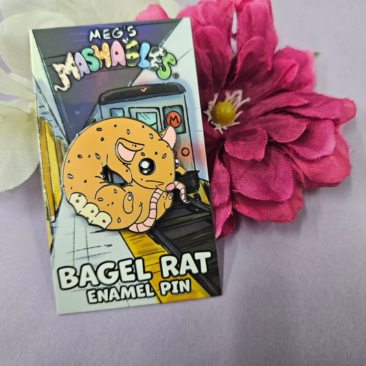 Ratgel Pin (bagel + rat)