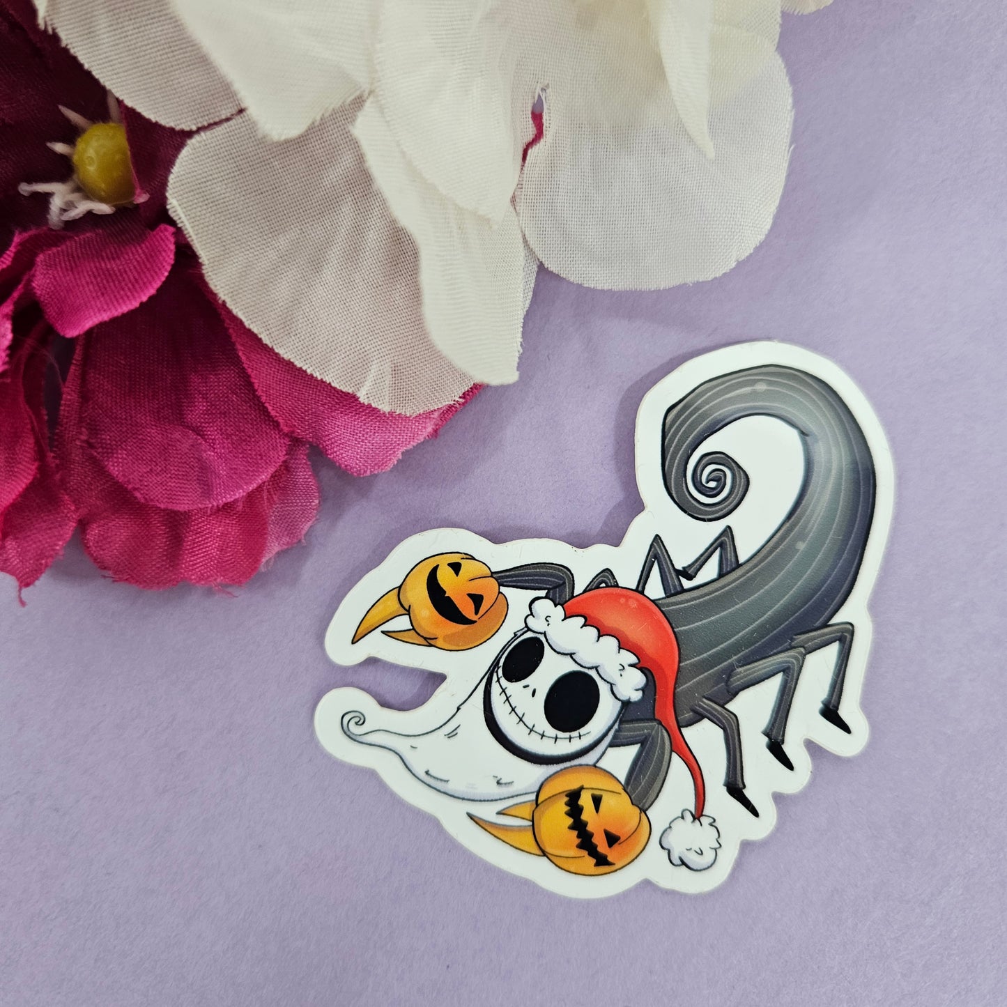 Jack Skellpion Sticker (scorpion + jack skellington)