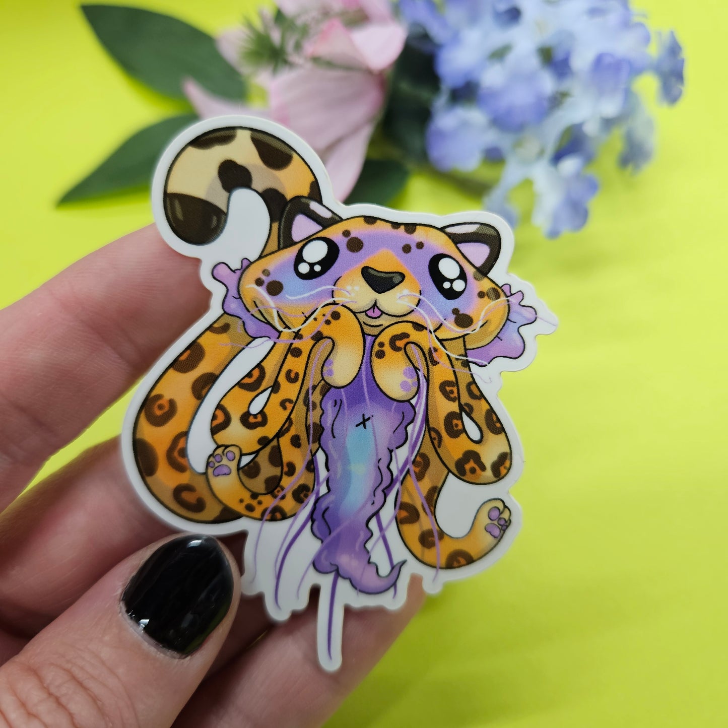 Jaguelly Sticker (jaguar + jellyfish)