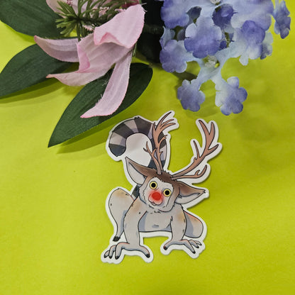 Lemeer Sticker (lemur + reindeer)
