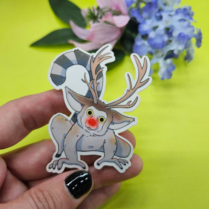 Lemeer Sticker (lemur + reindeer)