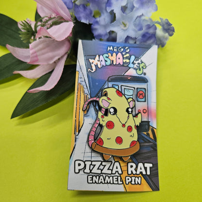 Pizza Pin (pizza + rat)