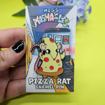 Pizza Pin (pizza + rat)