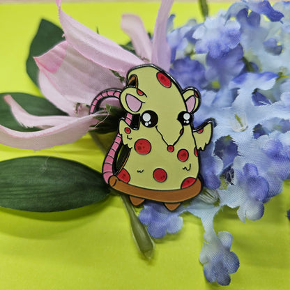 Pizza Pin (pizza + rat)