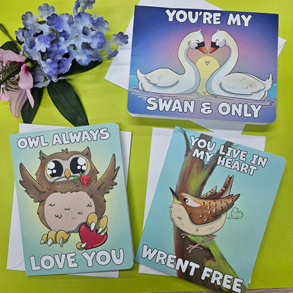 "Owl Always Love You" Love Bird Greeting Card