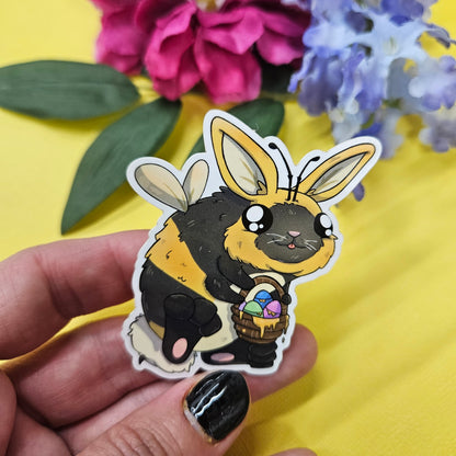 Bunbee Sticker (easter bunny + bumblebee)
