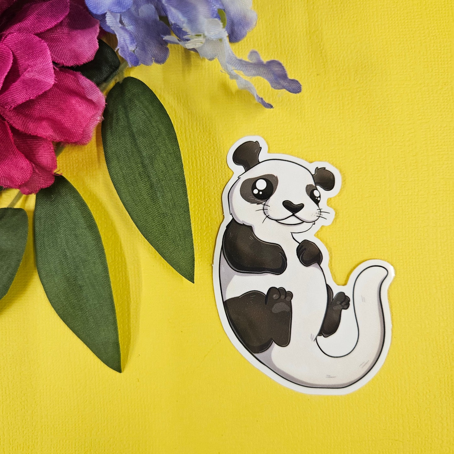 Potter Sticker (panda + otter)
