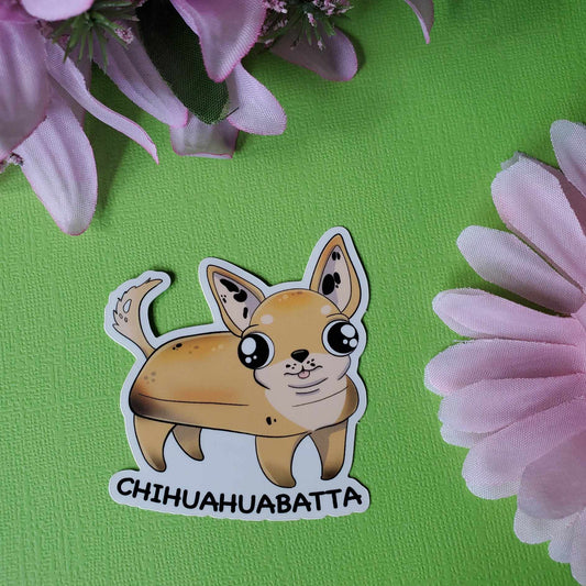Chihuahuabatta Sticker (chihuahua + ciabatta bread)