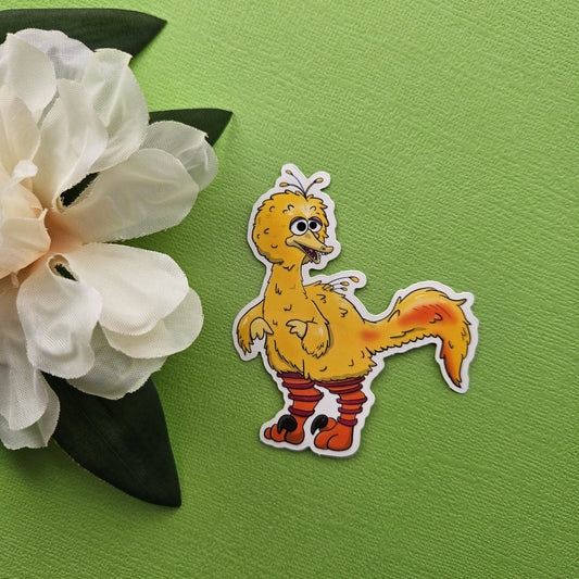 Big Raptor Sticker (velociraptor + big bird)