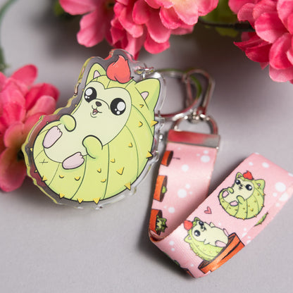 Cacthog Bundle: Plushie, Pin, Keychain & Coloring Book