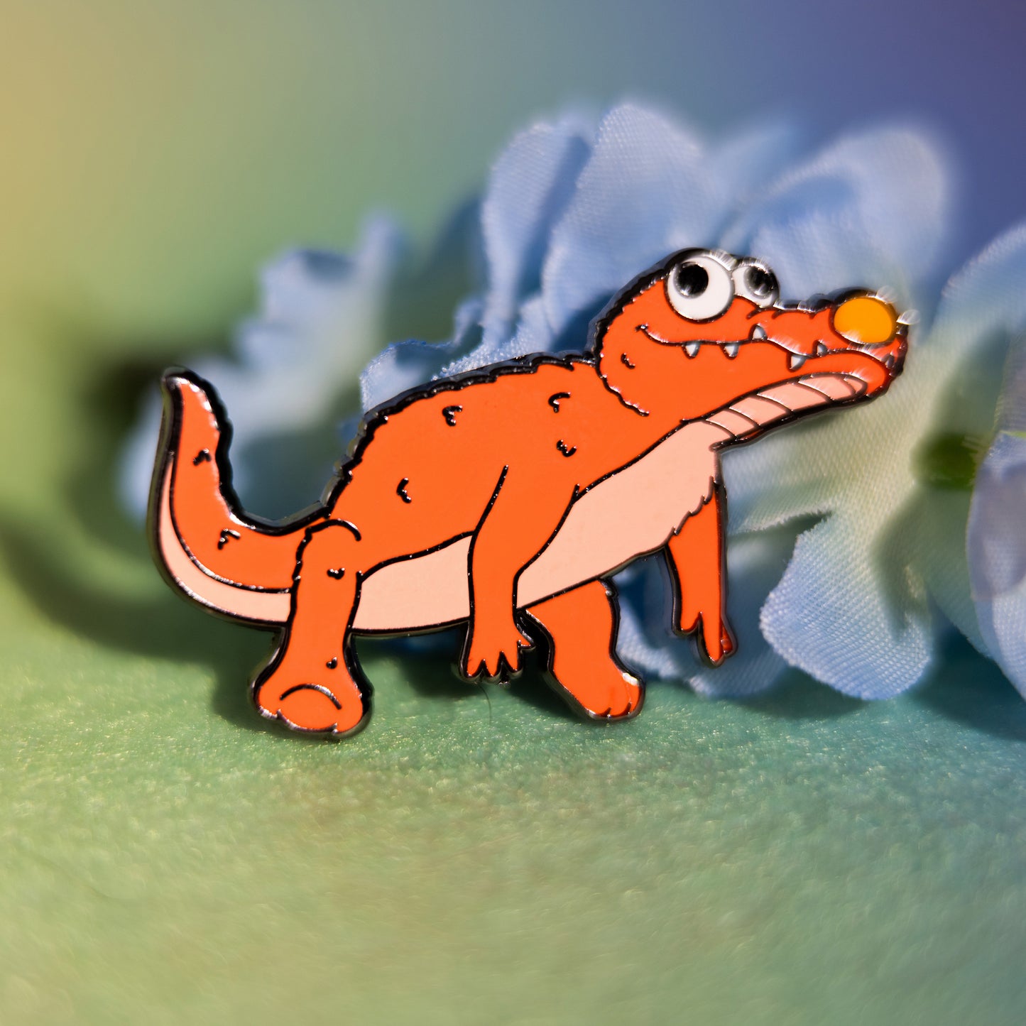 Crocmo Pin (crocodile + elmo)