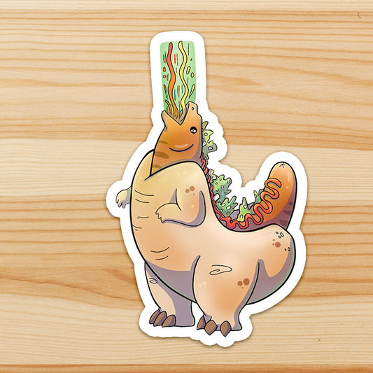 Glizzilla Sticker (godzilla + hot dog)