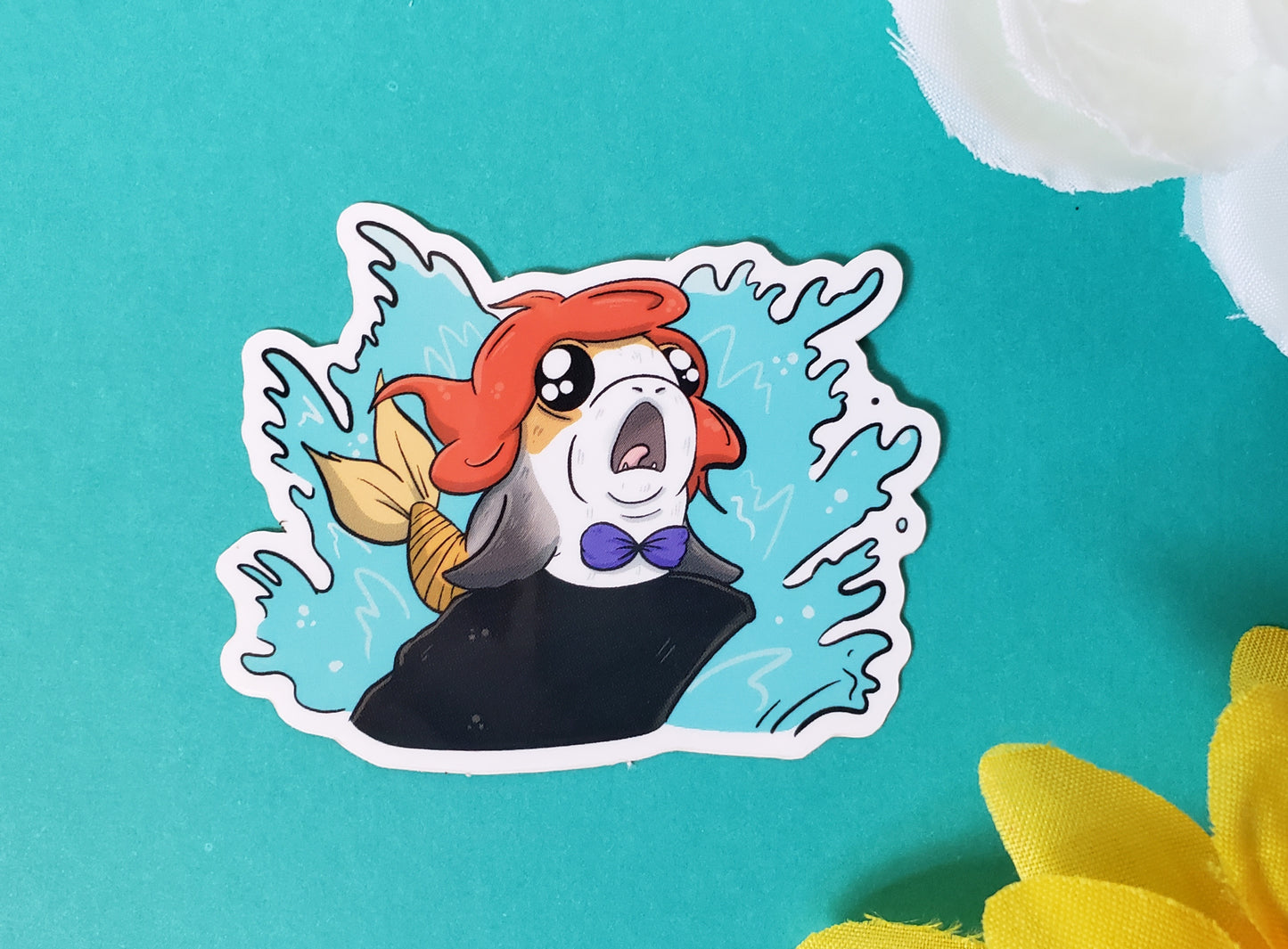 Little Merporg Sticker (porg + mermaid)