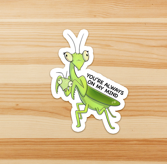 "You're Always on My Mind" Love Bug Sticker