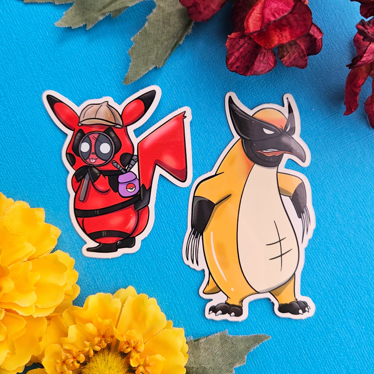 Pikapool Sticker (pikachu + deadpool)