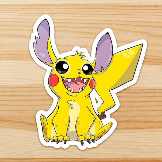 Pitch Sticker (stitch + pikachu)