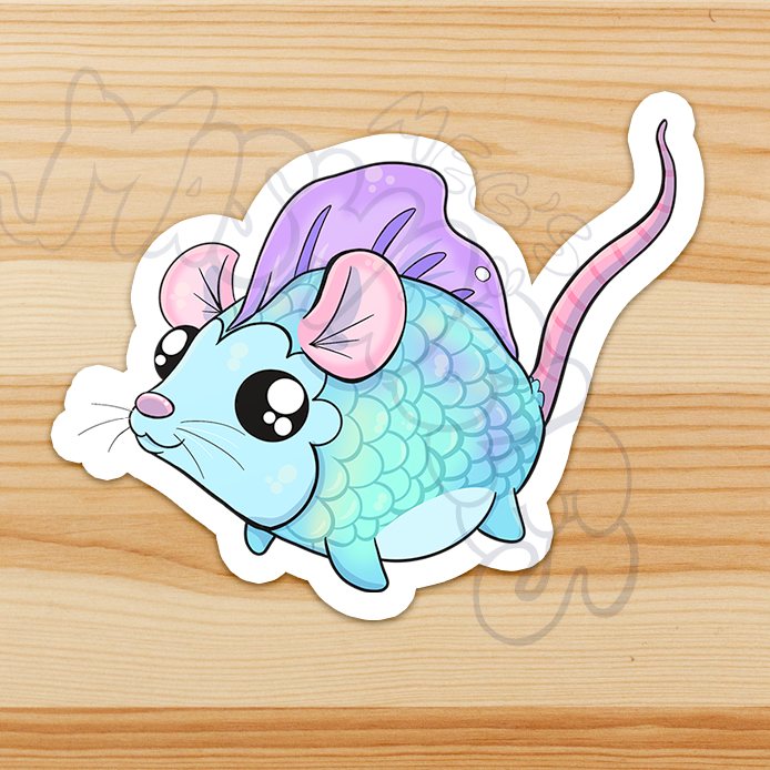 Rish Sticker (rainbow fish +. rat): Piscese Zodiac Mashable – Meg's ...