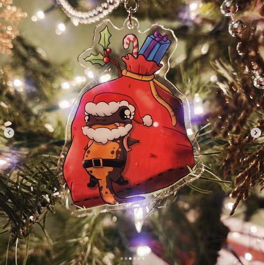 Santa Newt Ornament/Keychain