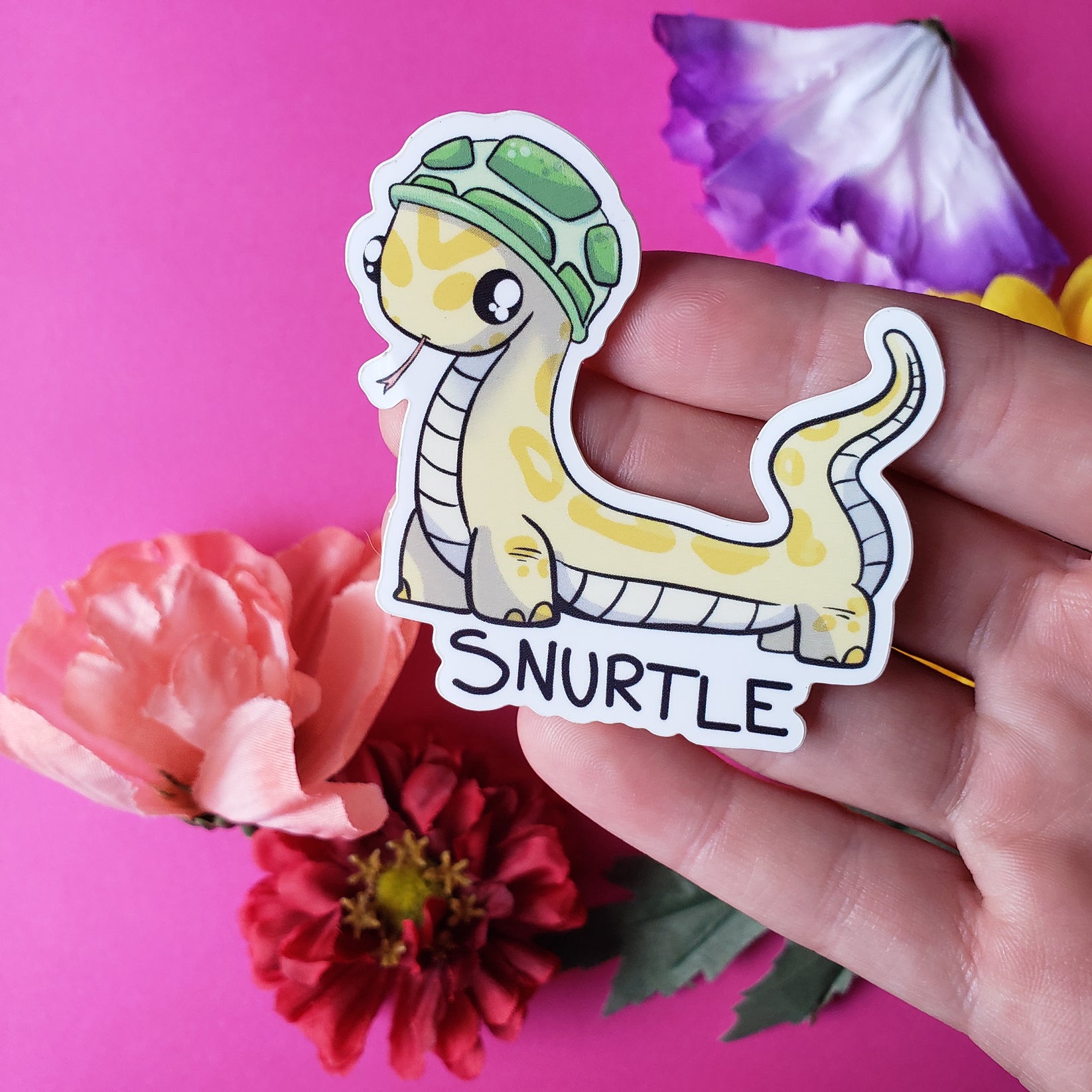 Snurtle Sticker (snake+ turtle) – Meg's Mashables