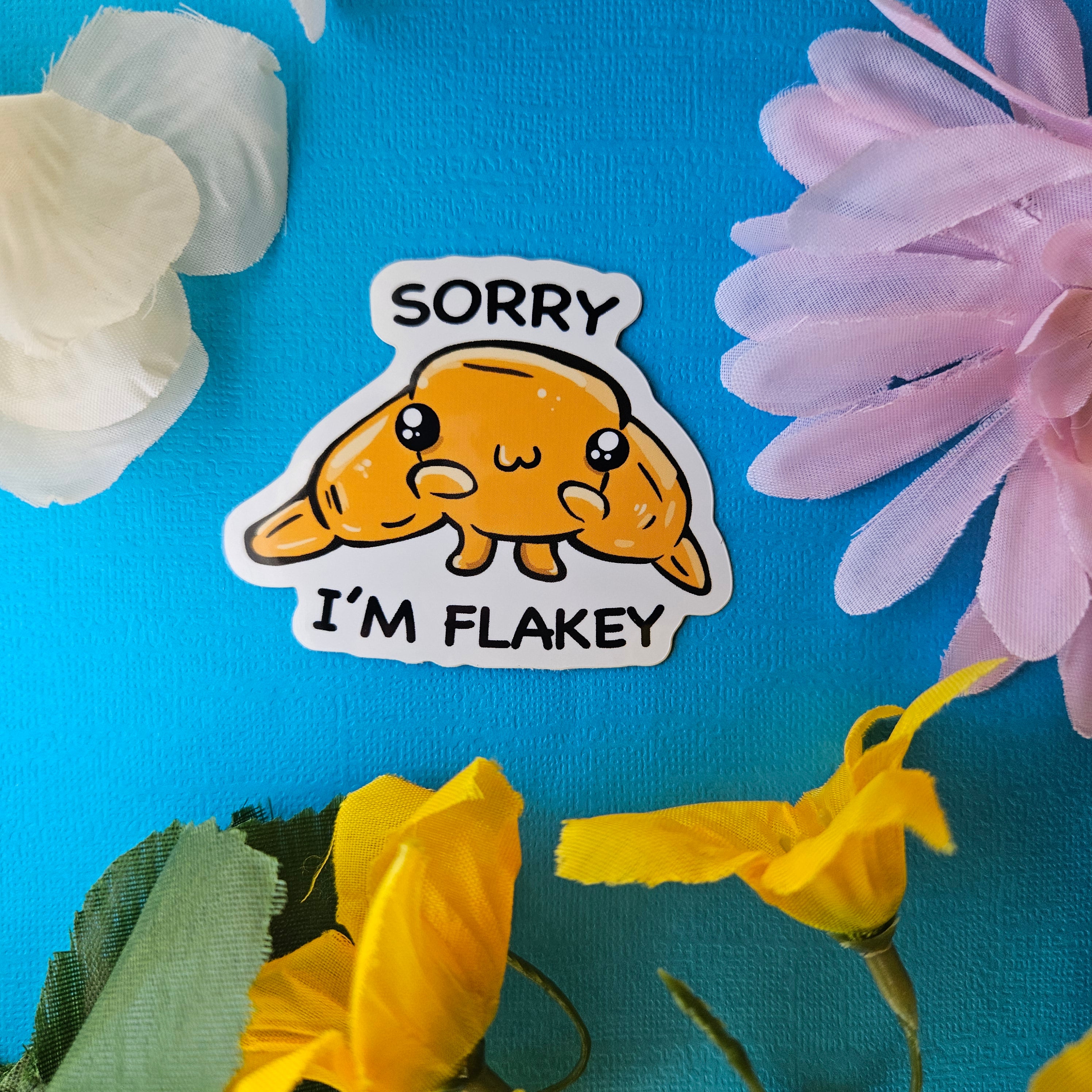 Sry Sticker Sorry I'm Flakey! Croissant Sticker – Meg's Mashables
