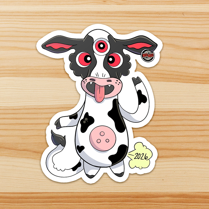 Trashy Cow Sticker (2026 WIGWAG EXCLUSIVE)